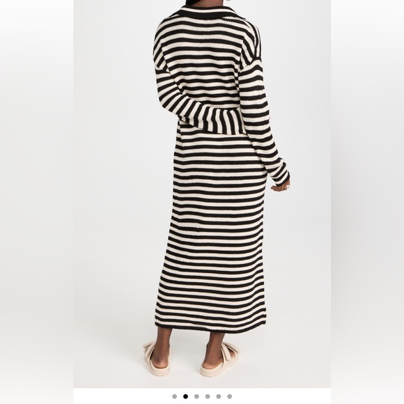 525 America Stripe Polo Dress Size M - Picture 2 of 5